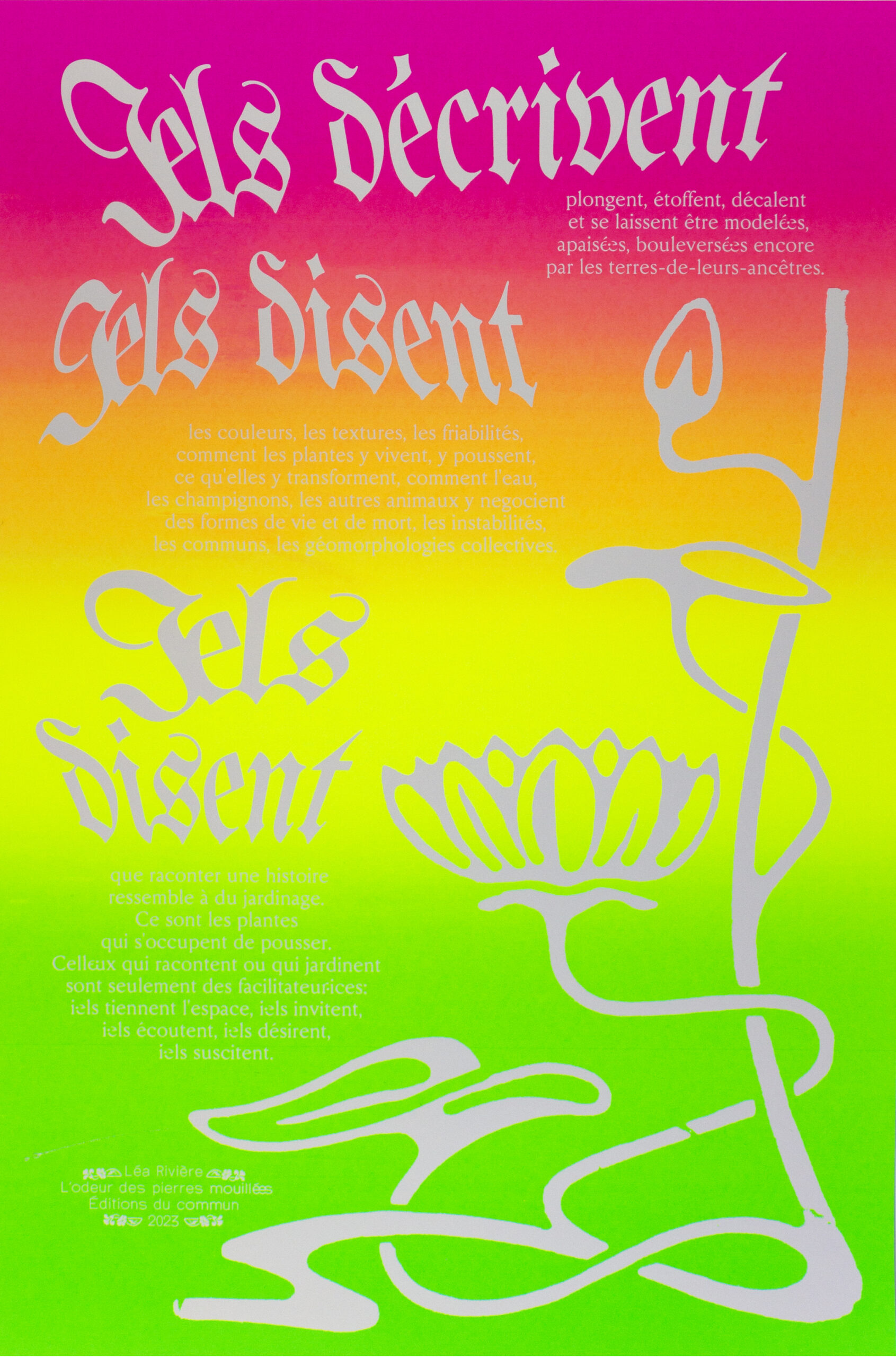 Affiche "Iels décrivent, iels disent" – Image 2