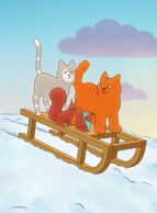 Affiche du film LE MERVEILLEUX HIVER DE TOM LE CHAT