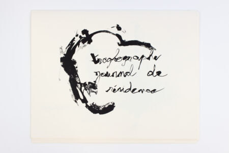 Le journal de résidence du troglographe