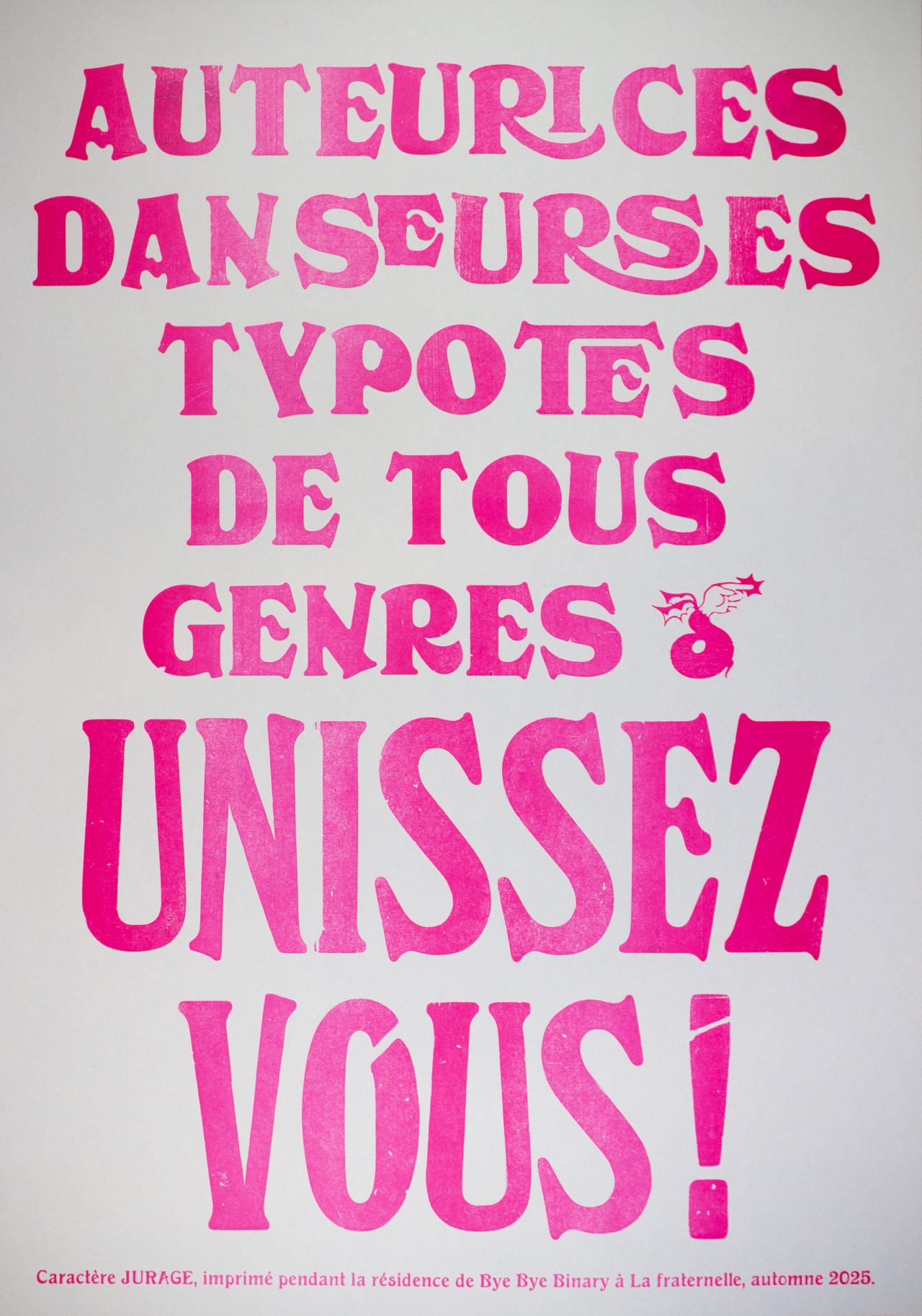 Unissez vous !